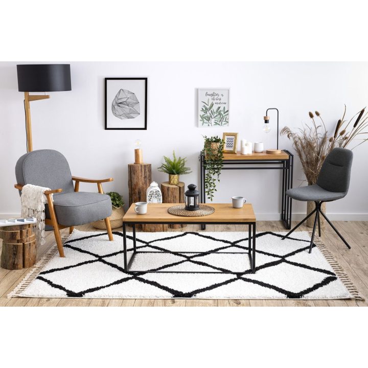 Kilimas 70 × 250 cm, baltos spalvos WELBEN