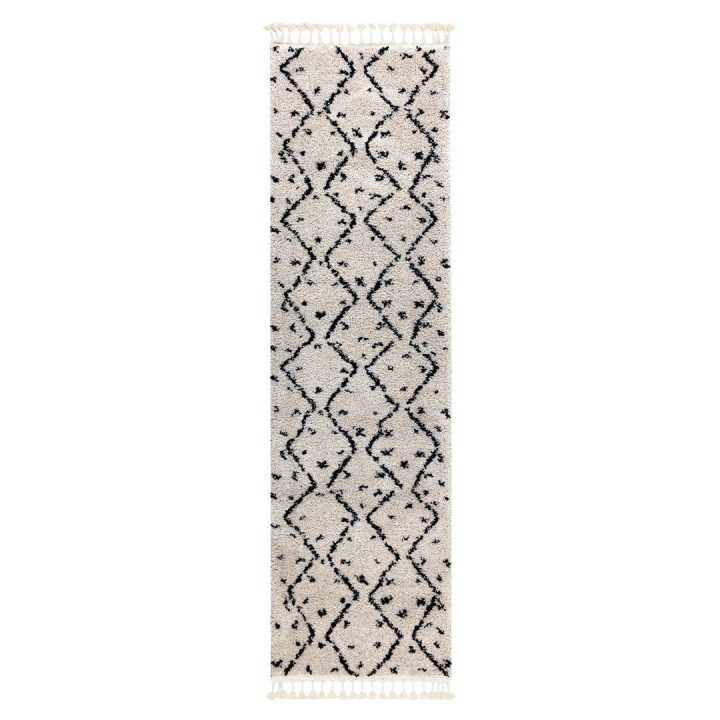 Kilimas Zigzak 60 × 250 cm, kreminės spalvos WELBEN