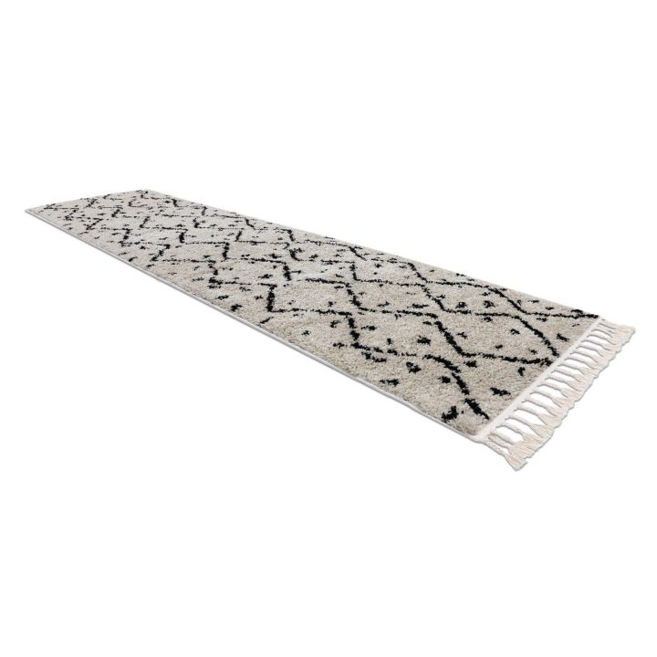 Kilimas Zigzak 60 × 250 cm, kreminės spalvos WELBEN