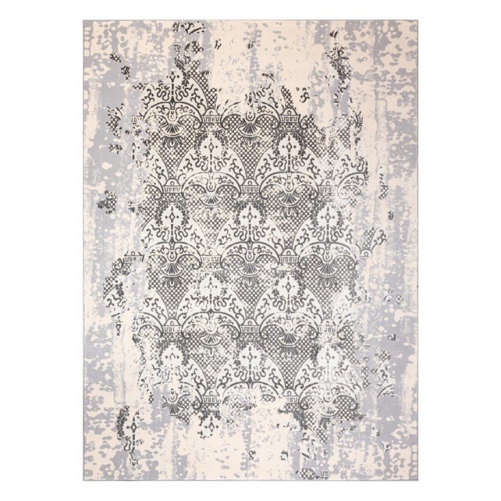Kilimas 140 × 190 cm, pilkos spalvos IONA ORNAMENT