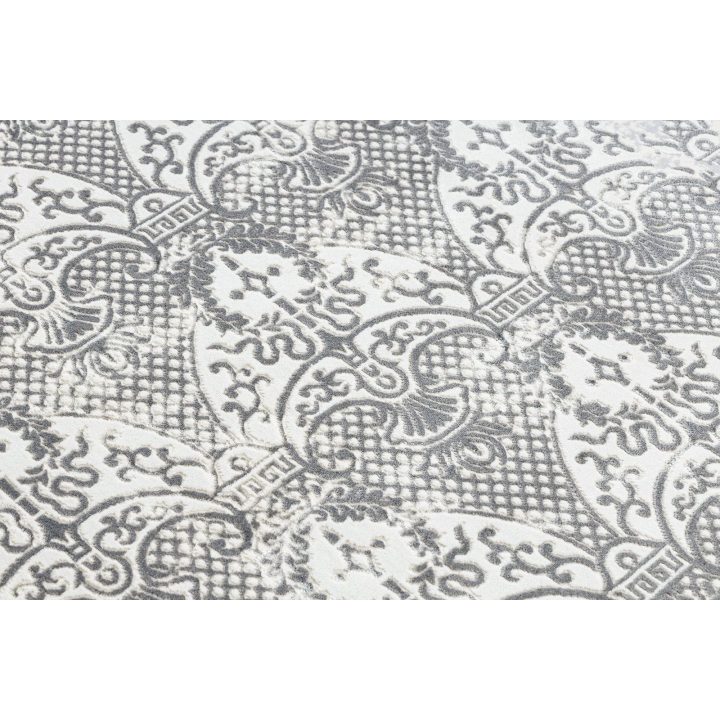 Kilimas 160 × 220 cm, kreminės ir pilkos spalvos IONA ORNAMENT
