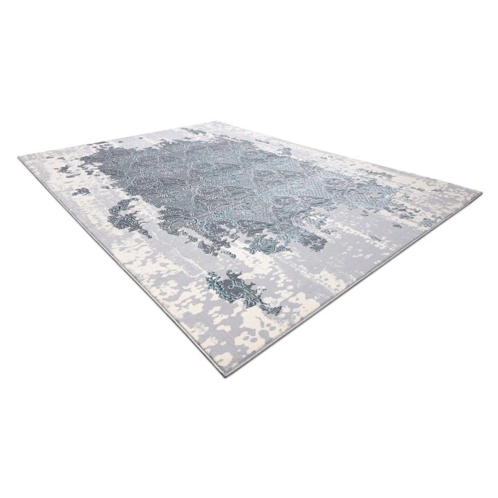Kilimas 120 × 170 cm, mėlynos ir kreminės spalvos IONA
