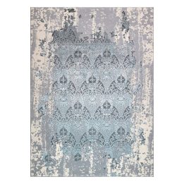 Kilimas 160 × 220 cm, mėlynos ir kreminės spalvos IONA ORNAMENT