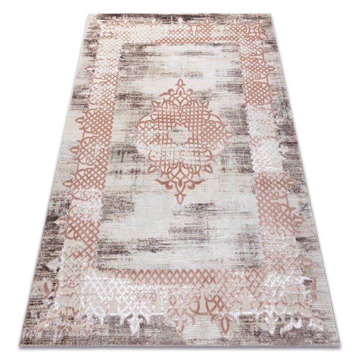 Kilimas 120 × 170 cm, smėlio ir rožinės spalvų IONA
