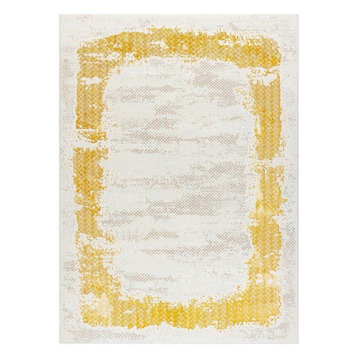 Kilimas 120 × 170 cm, kreminės ir auksinės spalvos IONA