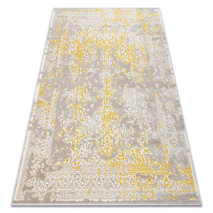 Kilimas 140 × 190 cm, smėlio ir auksinės spalvos IONA