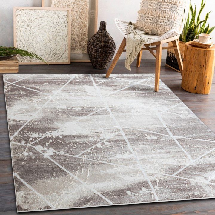 Kilimas 160 × 220 cm (160x220), kreminės ir baltos spalvos IONA