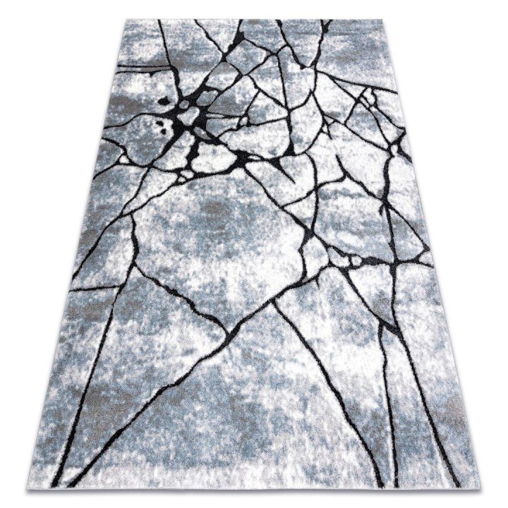 Kilimas 160 × 220 cm, pilkos ir mėlynos spalvos VERS