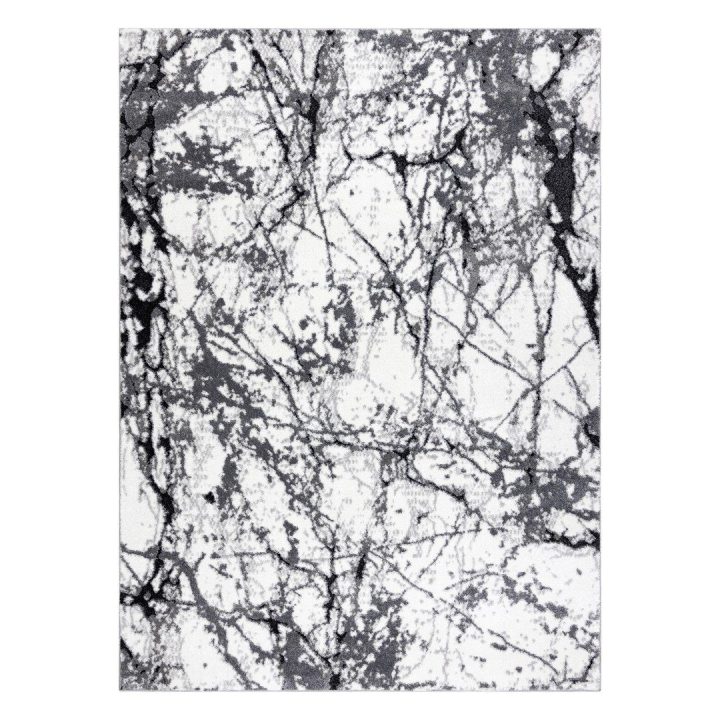 Kilimas 140 × 190 cm, pilkos spalvos VERS MARBLE