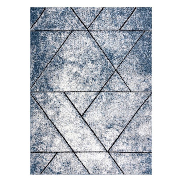 Kilimas 120 × 170 cm, pilkos ir mėlynos spalvos VERS WALL