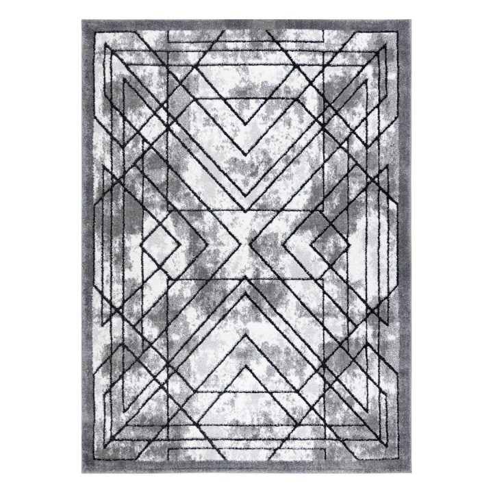 Kilimas 120 × 170 cm, pilkos spalvos VERS TICO