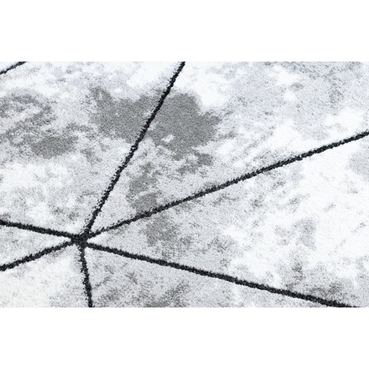 Kilimas 120 × 170 cm, pilkos spalvos VERS POLYGONS