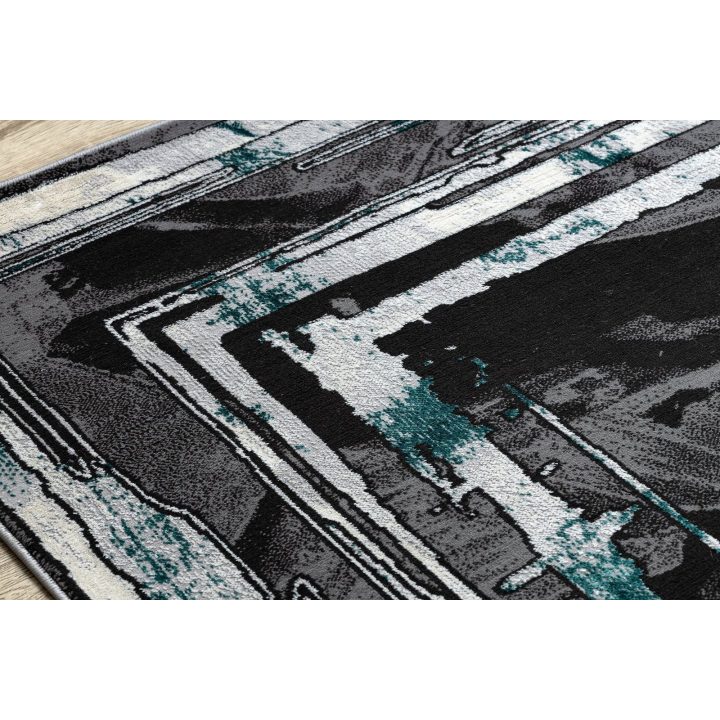 Kilimas 120 × 170 cm, pilkos ir žalsvos spalvos WELLI FRAME