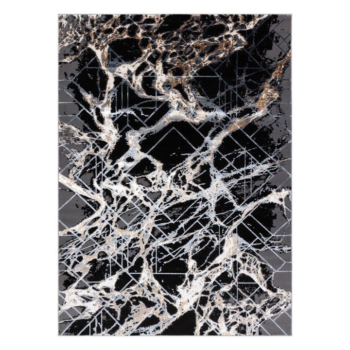 Kilimas 140 × 190 cm, pilkos ir auksinės spalvos WELLI