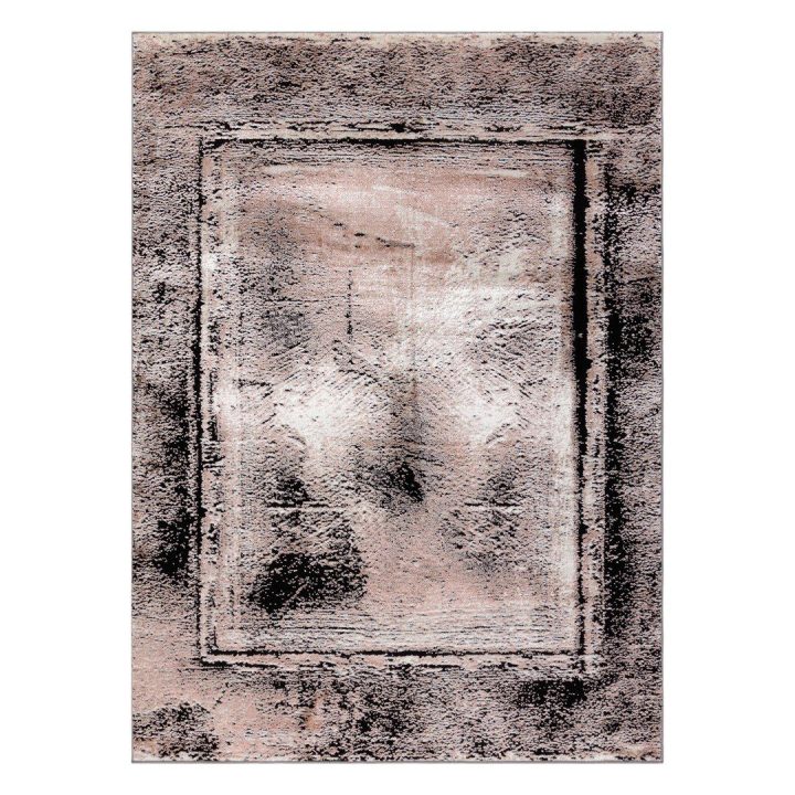 Kilimas 140 × 190 cm, pilkos ir šviesiai rožinės spalvos WELLI VINTAGE
