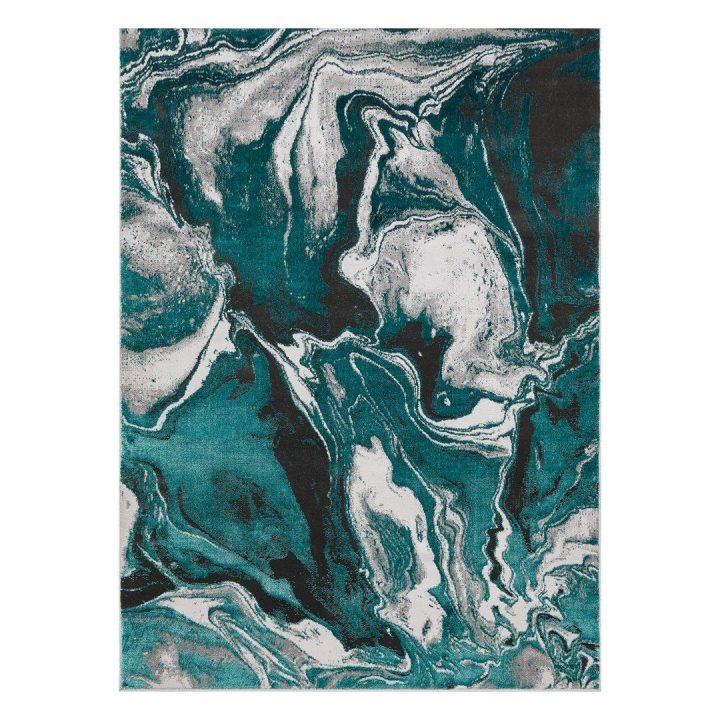 Kilimas 120 × 170 cm, žalia ir antracito spalvos WELLI