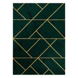 Kilimas 120 × 170 cm (120x170), tamsiai žalias ir auksinis ESTEMA