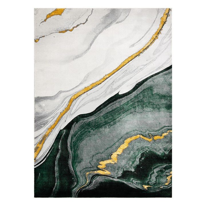 Kilimas 140 × 190 cm, žalios spalvos, ESTEMA