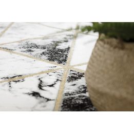 Kilimas 80 × 150 cm, juodos ir auksinės spalvos ESTEMA