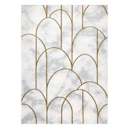 Kilimas 120 × 170 cm, kreminės ir aukso spalvos ESTEMA ARTDECO