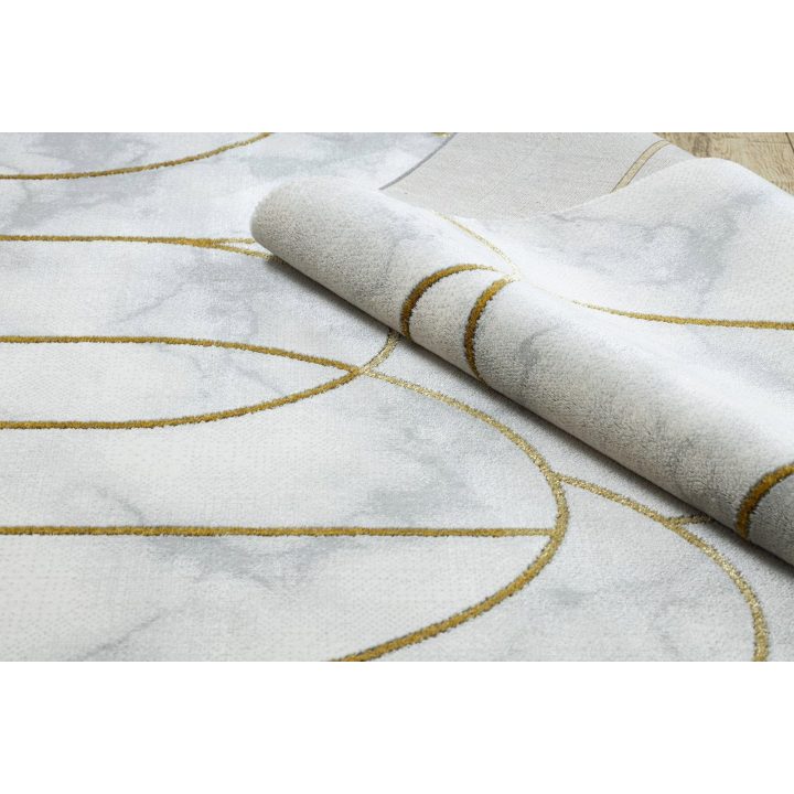 Kilimas 160 × 220 cm, kreminės ir auksinės spalvos ESTEMA ARTDECO