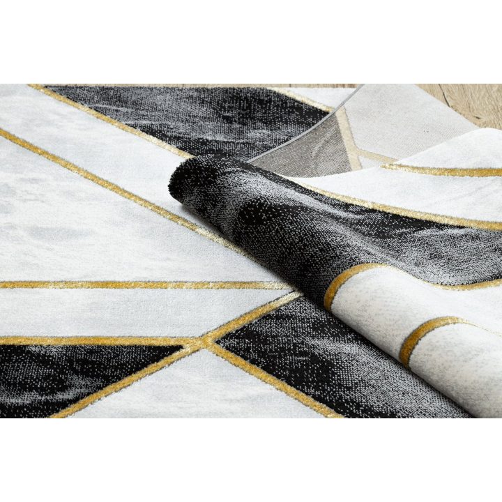 Kilimas 160 × 220 cm, juodos ir auksinės spalvos ESTEMA