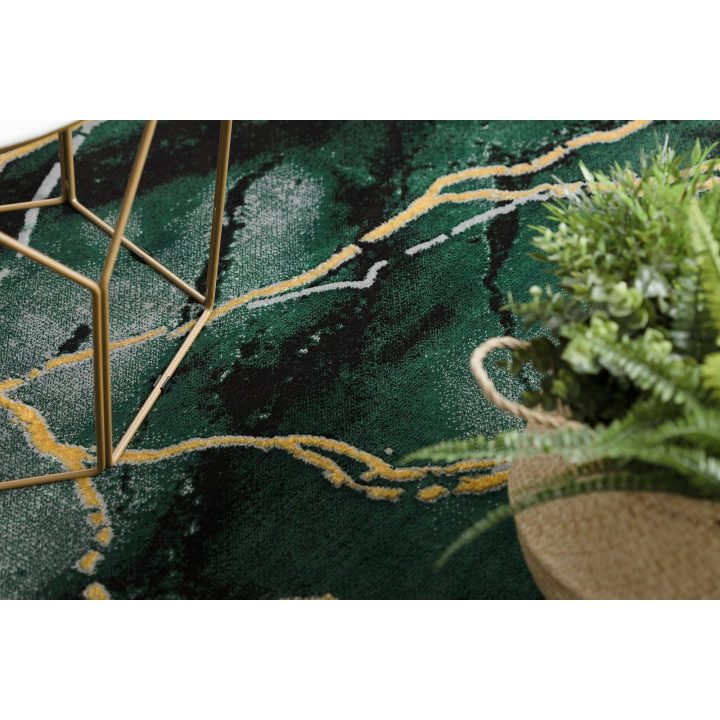 Kilimas 80 × 150 cm (80x150), tamsiai žalios spalvos ESTEMA