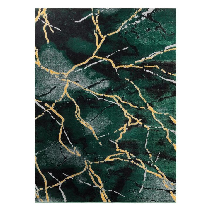 Kilimas 80 × 150 cm (80x150), tamsiai žalios spalvos ESTEMA