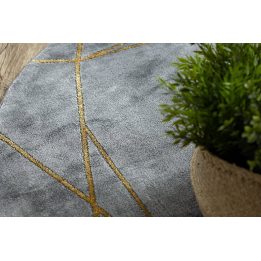 Kilimas pilkos spalvos su aukso detalėmis ESTEMA Marble2