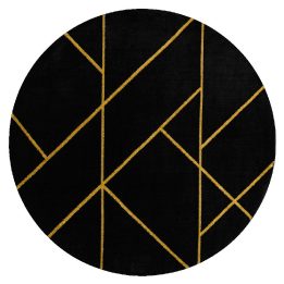 Kilimas MarbleGeo, juodos ir auksinės spalvos ESTEMA