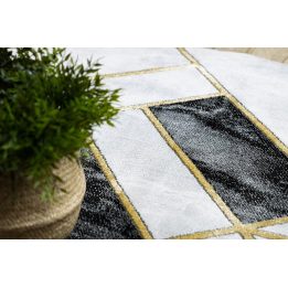 Kilimas ESTEMA MARBLE3, juoda ir auksinė