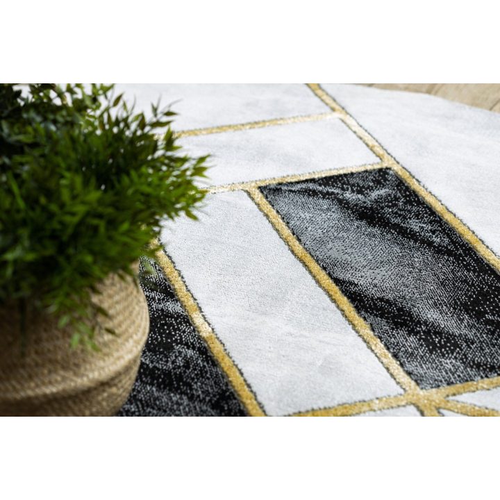 Kilimas MARBLE3, juodos ir auksinės spalvos ESTEMA