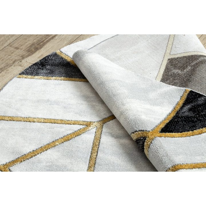 Kilimas MARBLE3, juodos ir auksinės spalvos ESTEMA