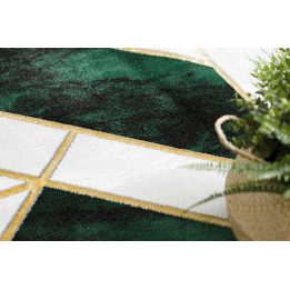 Kilimas MARBLE3 R120, tamsiai žalia ir aukso spalvos ESTEMA