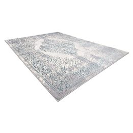 Kilimas 160 × 220 cm, mėlynos ir kreminės spalvos IONA
