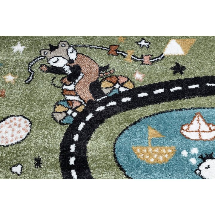 Kilimas 80 × 150 cm, žalios spalvos BEO ROUTE