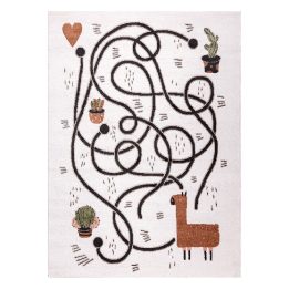 Kilimas 160 × 220 cm, kreminės spalvos BEO GAME