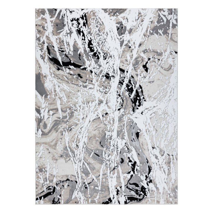 Kilimas 80 × 150 cm, smėlio ir pilkos spalvos MOSSE