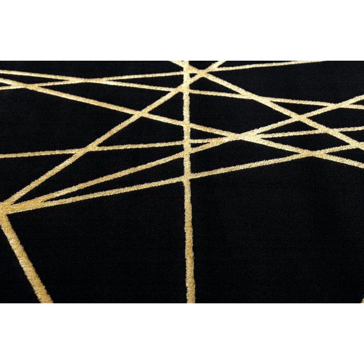 Kilimas 80 × 150 cm, juodos ir auksinės spalvos MOSSE ARTDECO