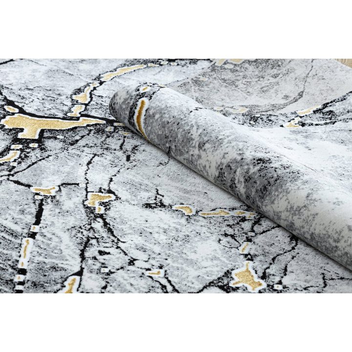 Kilimas 80 × 150 cm, kreminės ir juodos spalvos MOSSE MARBLE