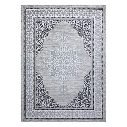 Kilimas 80 × 150 cm, kreminės ir pilkos spalvos MOSSE ORNAMENT2