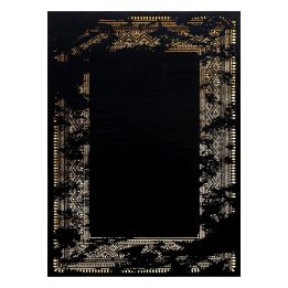 Kilimas 80 × 300 cm, juodos ir auksinės spalvos MOSSE