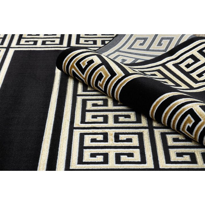 Kilimas 70 × 250 cm, juodos ir auksinės spalvos MOSSE