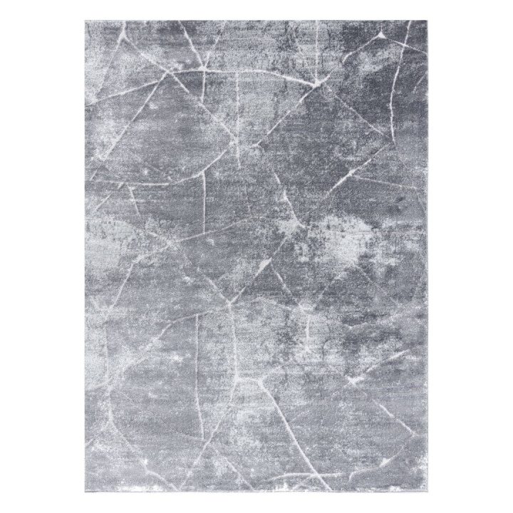 Kilimas 140 × 190 cm, pilkos spalvos TREX MARBLE