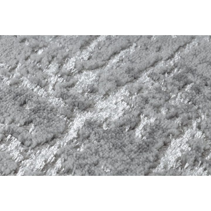 Kilimas 120 × 170 cm, pilkos ir baltos spalvos TREX LINES