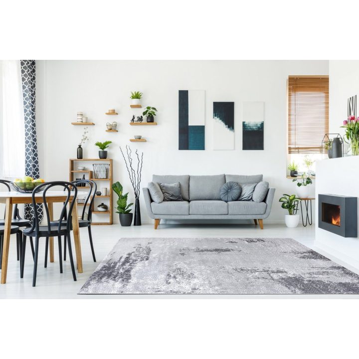 Kilimas 80 × 150 cm, pilkos spalvos TREX VINTAGE