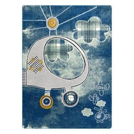 Kilimas 140x190 HELICOPTER BLUE