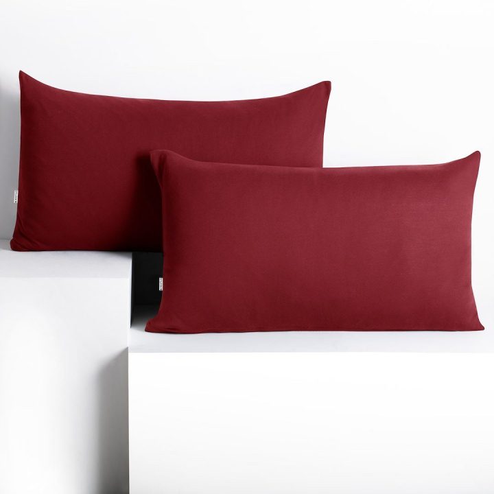Pagalvės užvalkalas 50×60 cm bordo spalvos 2 vnt.