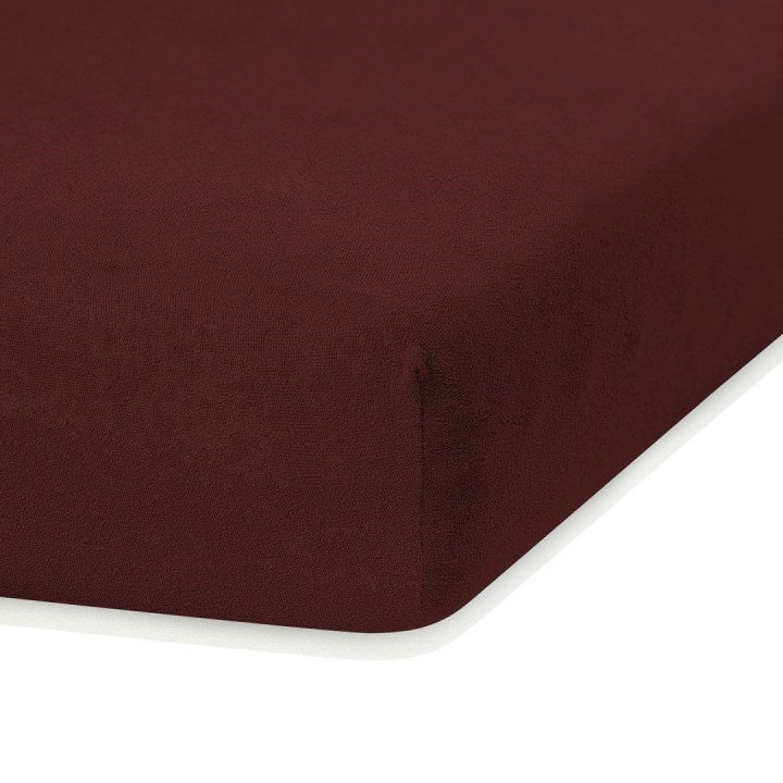 Paklodė su guma rudos spalvos 100–120x200 cm