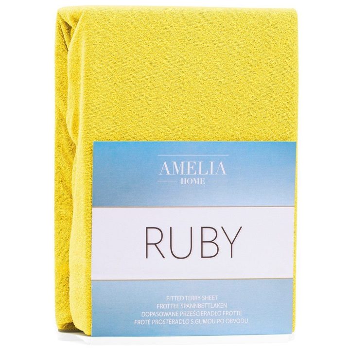 Paklodė su guma geltonos spalvos AH Ruby